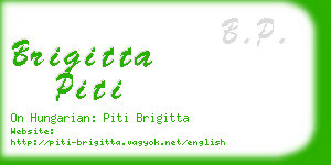 brigitta piti business card